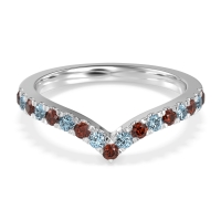Chevron Half Eternity Lavana Band