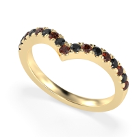 Chevron Half Eternity Lavana Band