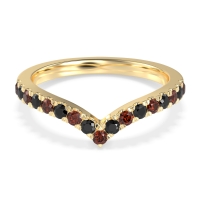 Chevron Half Eternity Lavana Band