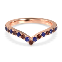 Chevron Half Eternity Lavana Band