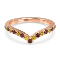 Chevron Half Eternity Lavana Band