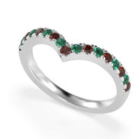 Chevron Half Eternity Lavana Band