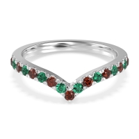 Chevron Half Eternity Lavana Band