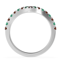 Chevron Half Eternity Lavana Band