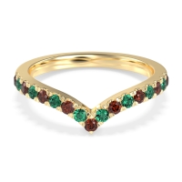Chevron Half Eternity Lavana Band