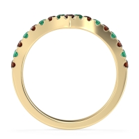 Chevron Half Eternity Lavana Band