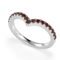 Chevron Half Eternity Lavana Band