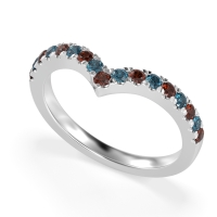 Chevron Half Eternity Lavana Band