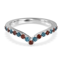 Chevron Half Eternity Lavana Band