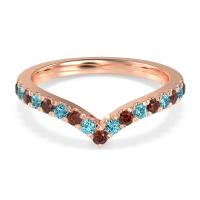 Chevron Half Eternity Lavana Band