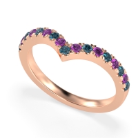 Chevron Half Eternity Lavana Band