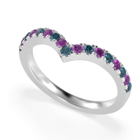 Chevron Half Eternity Lavana Band