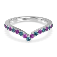 Chevron Half Eternity Lavana Band