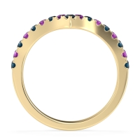 Chevron Half Eternity Lavana Band