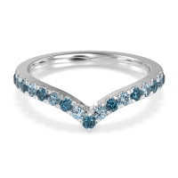Chevron Half Eternity Lavana Band