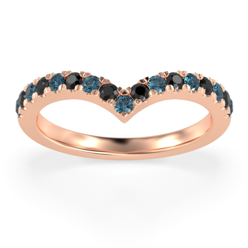 Chevron Half Eternity Lavana Band