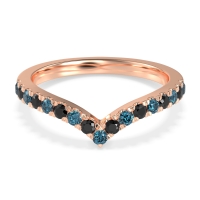 Chevron Half Eternity Lavana Band