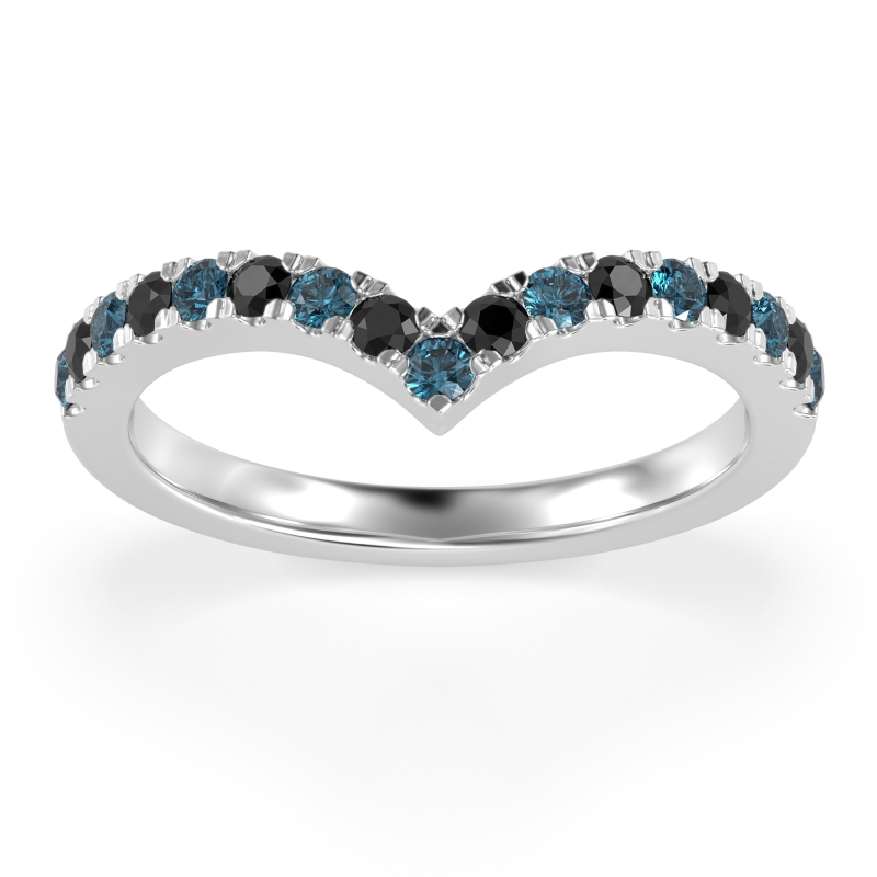 Chevron Half Eternity Lavana Band