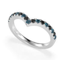 Chevron Half Eternity Lavana Band