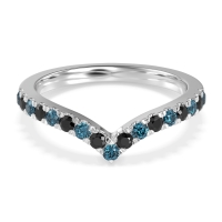 Chevron Half Eternity Lavana Band