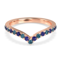 Chevron Half Eternity Lavana Band