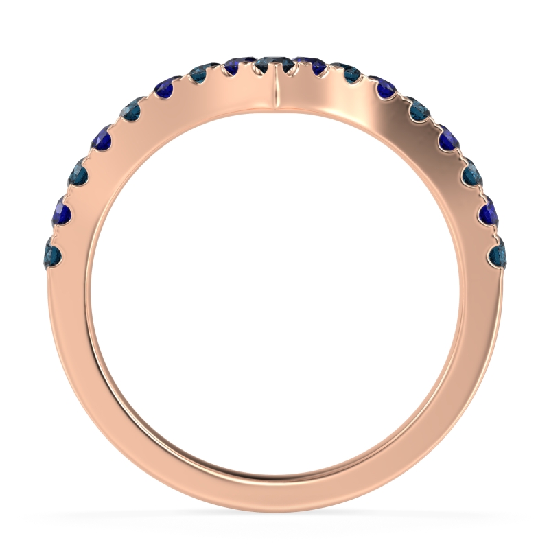 Chevron Half Eternity Lavana Band