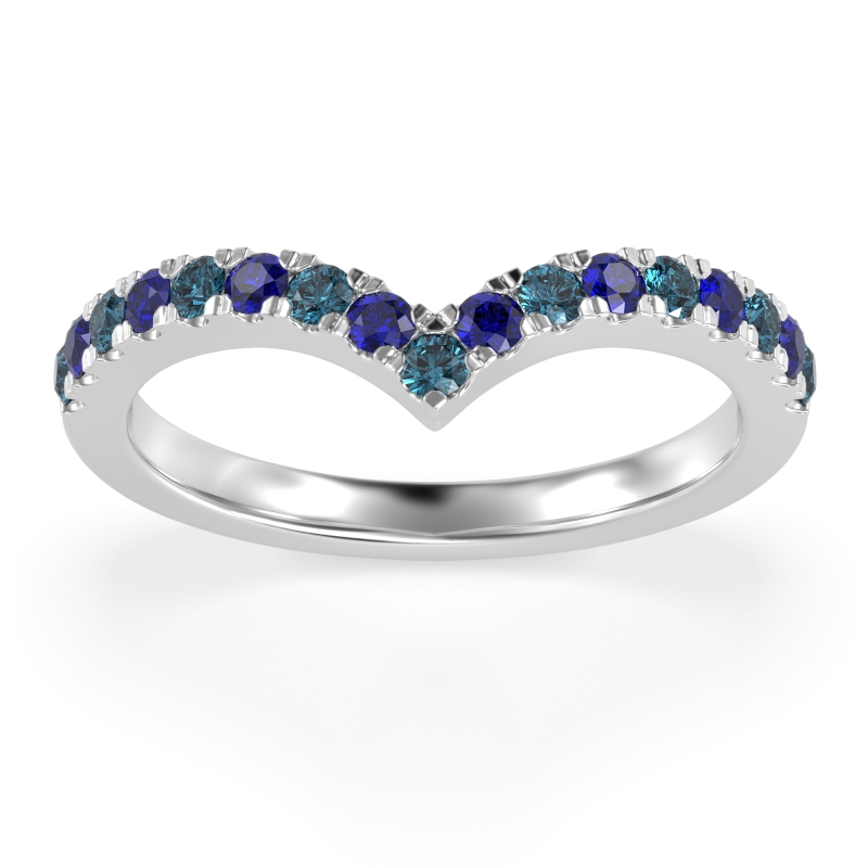 Chevron Half Eternity Lavana Band