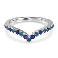 Chevron Half Eternity Lavana Band