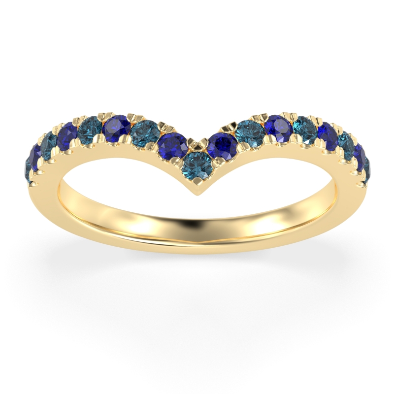 Chevron Half Eternity Lavana Band