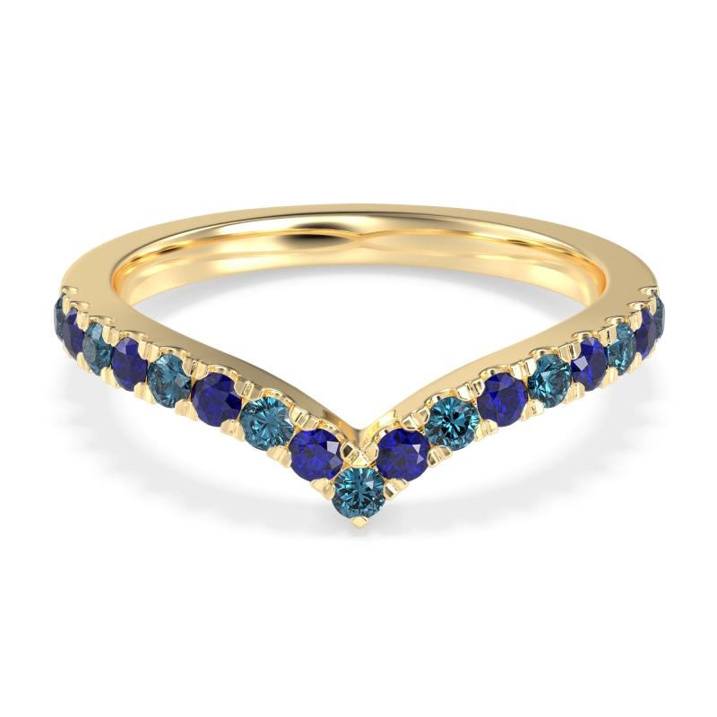 Chevron Half Eternity Lavana Band