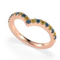Chevron Half Eternity Lavana Band