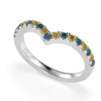 Chevron Half Eternity Lavana Band