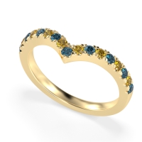 Chevron Half Eternity Lavana Band