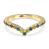 Chevron Half Eternity Lavana Band