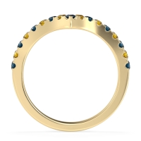 Chevron Half Eternity Lavana Band