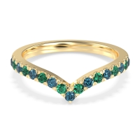 Chevron Half Eternity Lavana Band