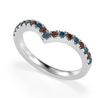 Chevron Half Eternity Lavana Band