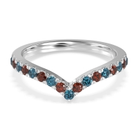 Chevron Half Eternity Lavana Band