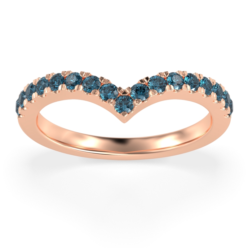 Chevron Half Eternity Lavana Band