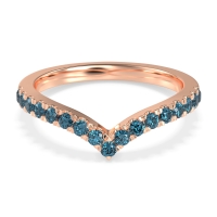 Chevron Half Eternity Lavana Band
