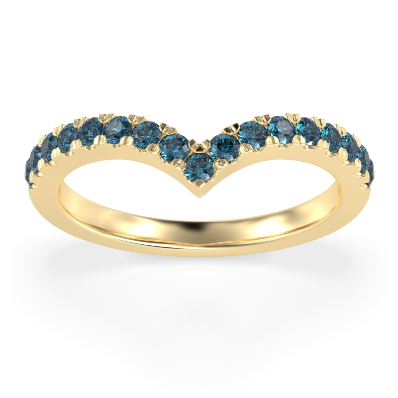 Chevron Half Eternity Lavana Band