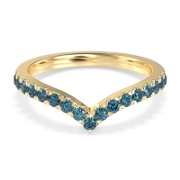 Chevron Half Eternity Lavana Band