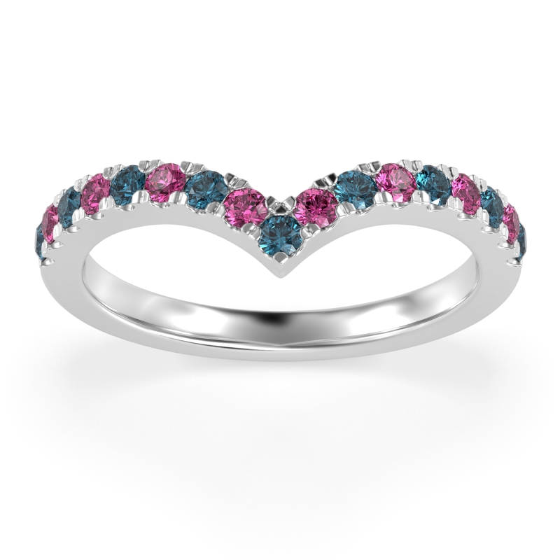 Chevron Half Eternity Lavana Band