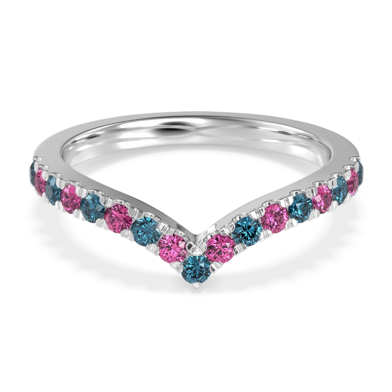 Chevron Half Eternity Lavana Band