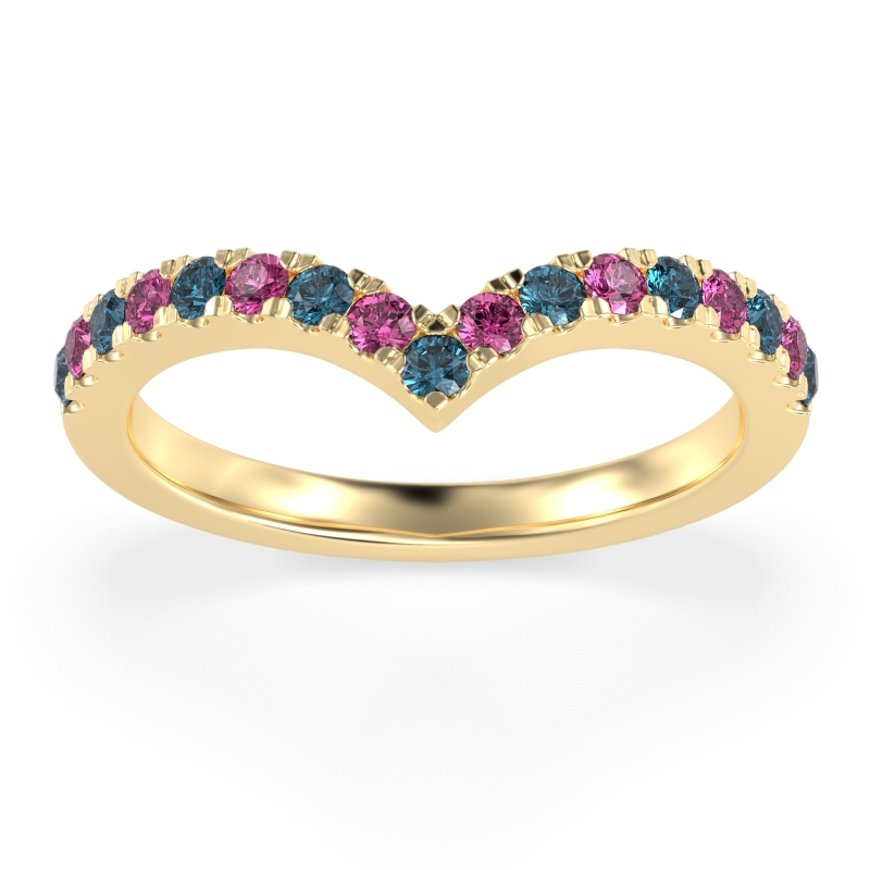 Chevron Half Eternity Lavana Band