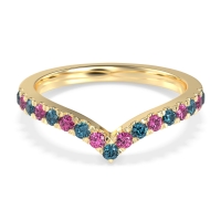 Chevron Half Eternity Lavana Band