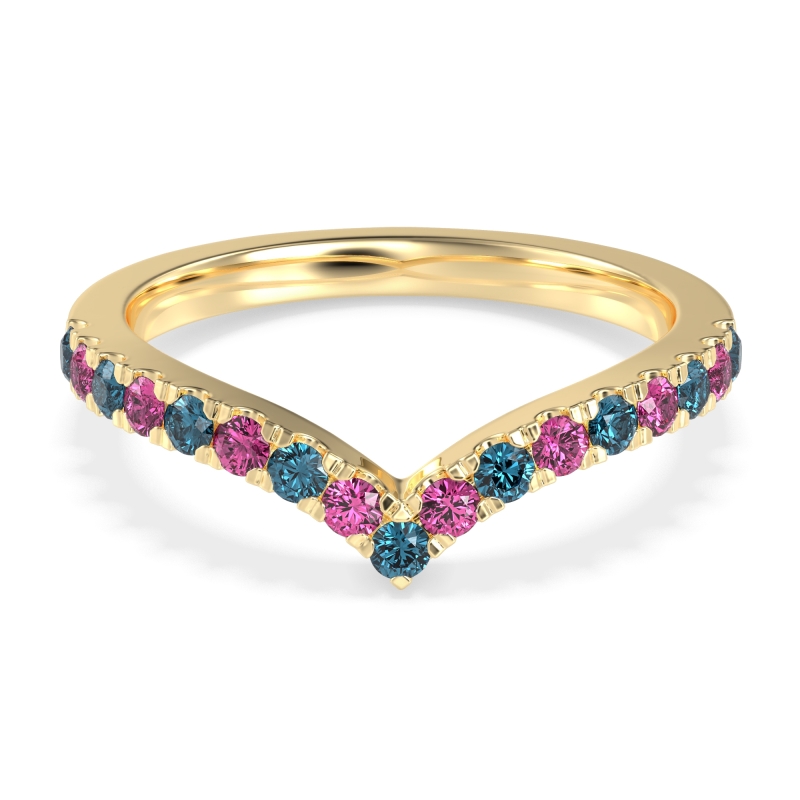 Chevron Half Eternity Lavana Band