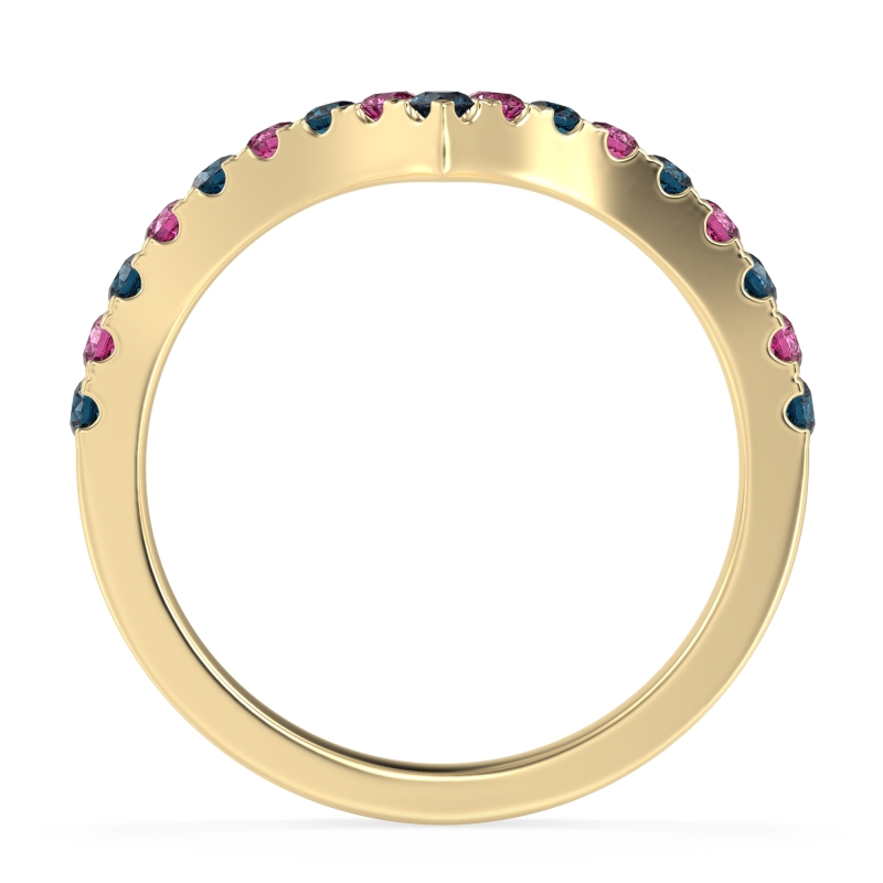 Chevron Half Eternity Lavana Band