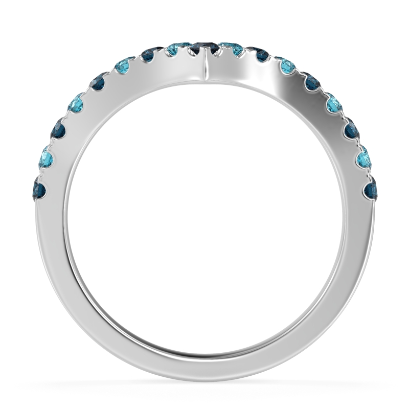 Chevron Half Eternity Lavana Band