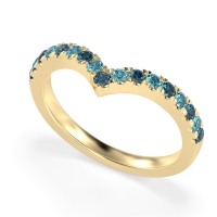 Chevron Half Eternity Lavana Band